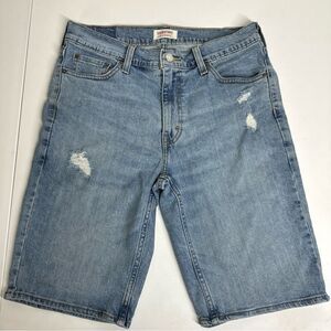 Levi Strauss W30 Signature Jean Shorts Mens Blue Jeans Fits 30”x 11” See Desc